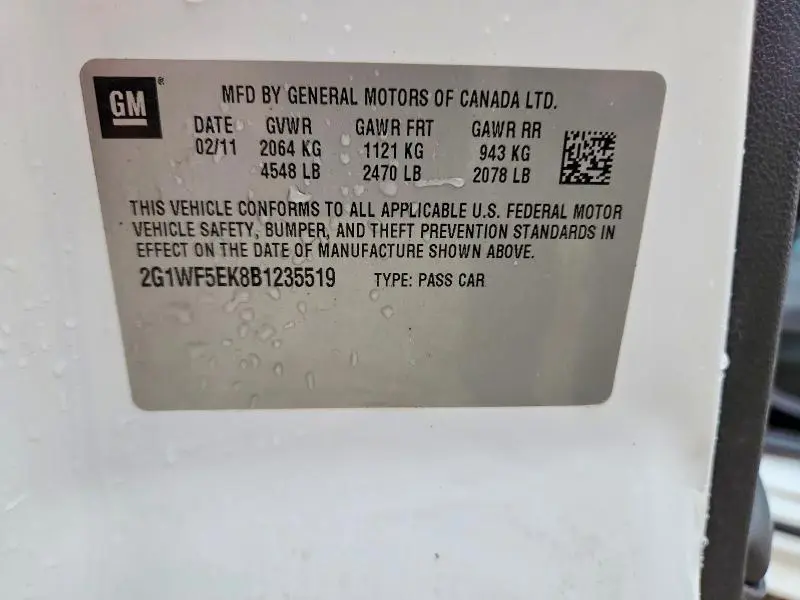 2011 CHEVROLET IMPALA LS  