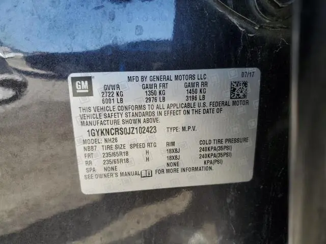 2018 CADILLAC XT5 LUXURY  