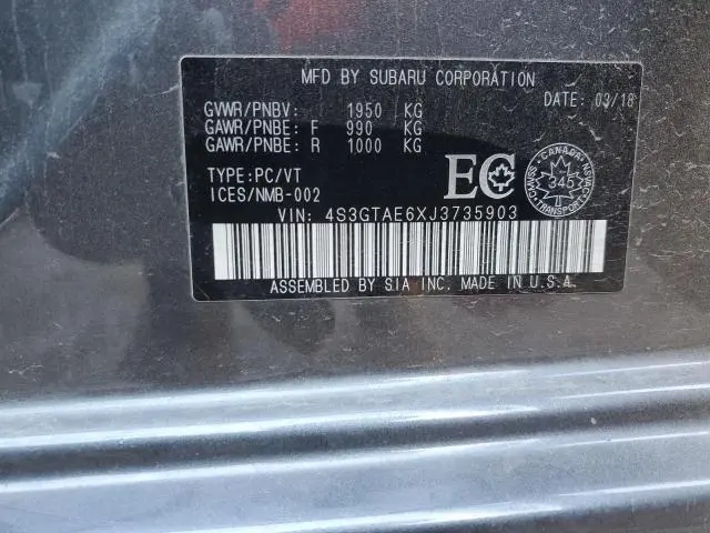 2018 SUBARU IMPREZA PREMIUM PLUS  