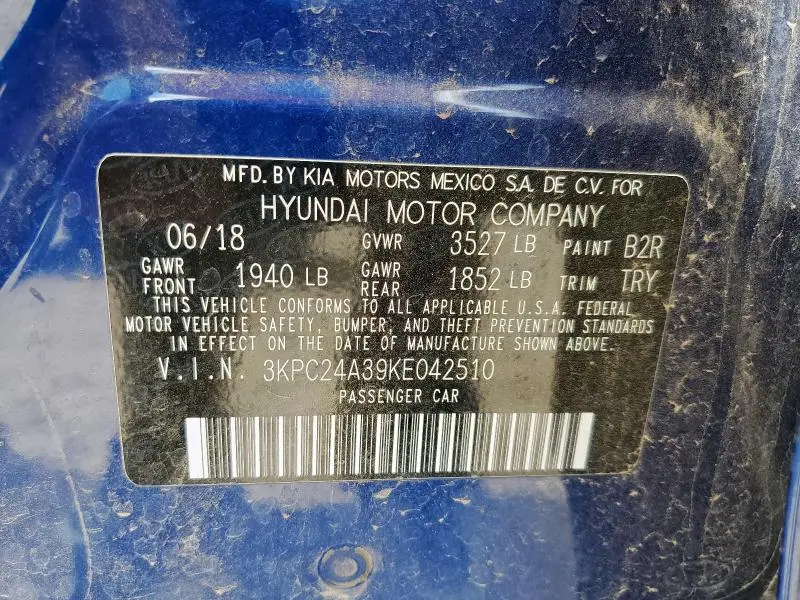 2019 HYUNDAI ACCENT SE  