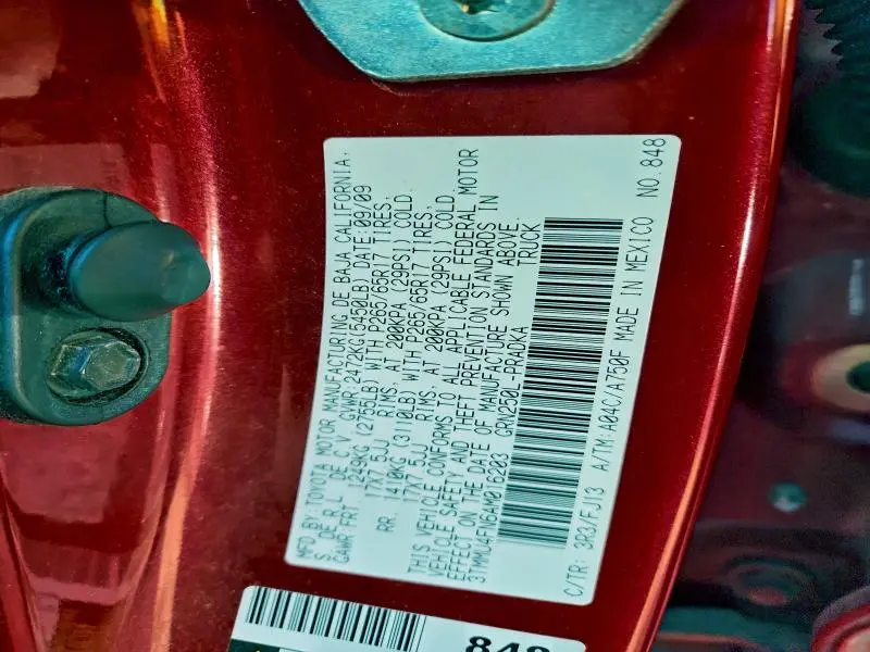 2010 TOYOTA TACOMA DOUBLE CAB LONG BED  