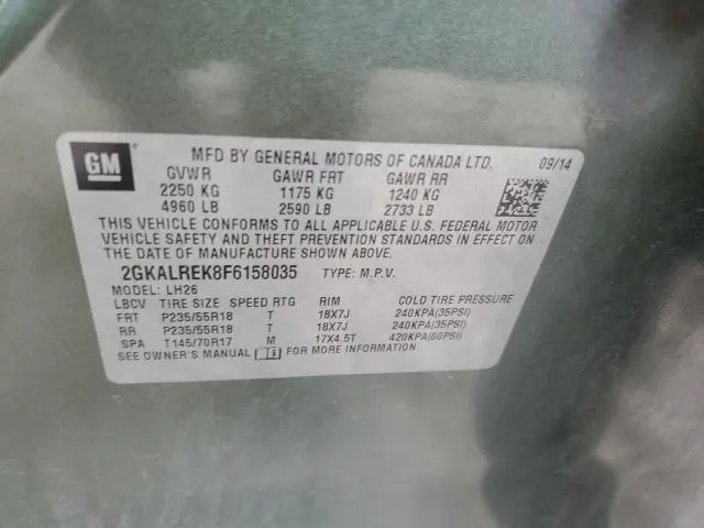 2015 GMC TERRAIN SLE  