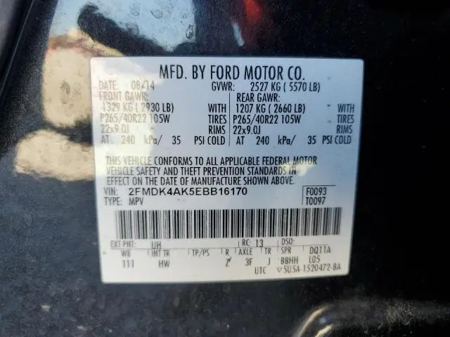 2014 FORD EDGE SPORT  