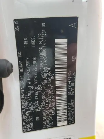 2015 TOYOTA SIENNA LE  