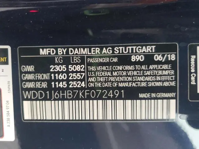 2019 MERCEDES-BENZ E 450  