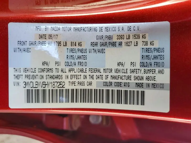 2017 TOYOTA YARIS IA BASE  