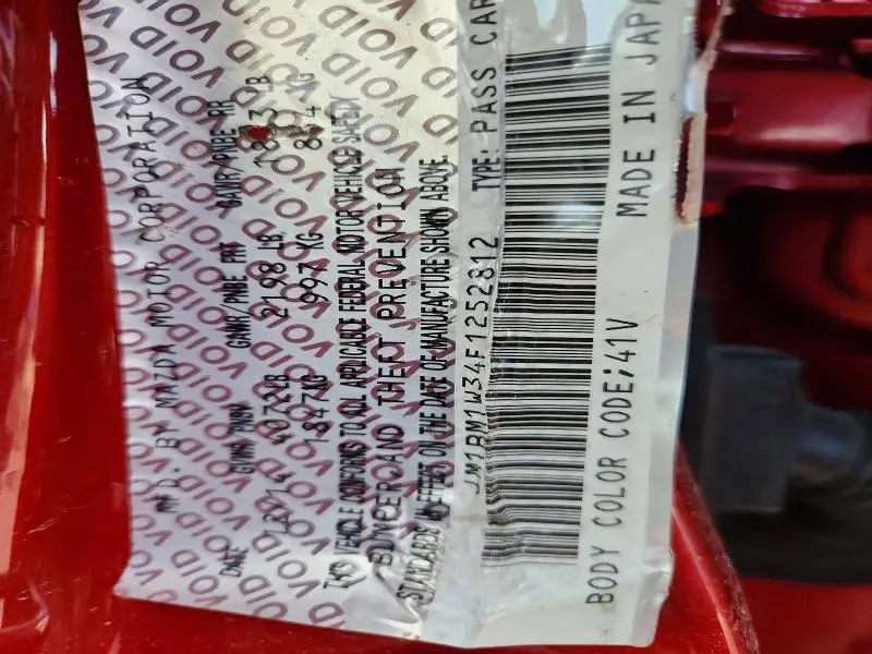 2015 MAZDA 3 GRAND TOURING  