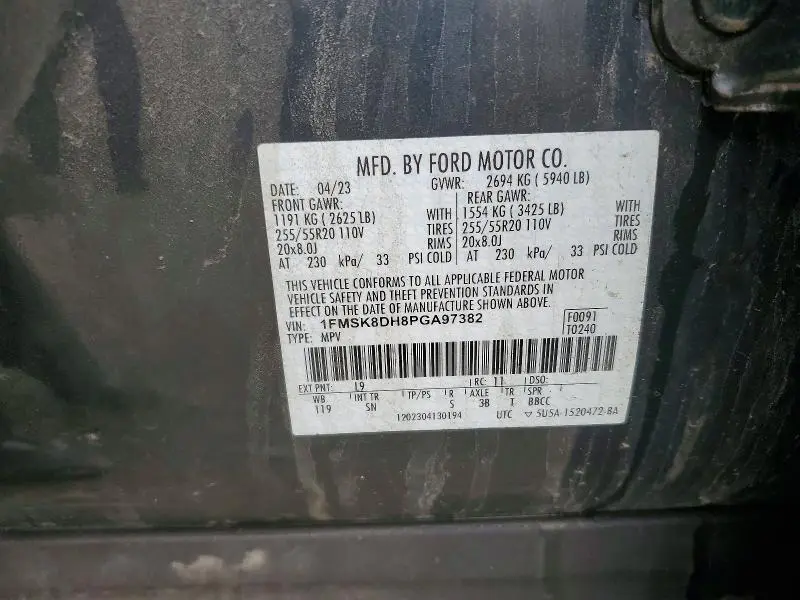 2023 FORD EXPLORER XLT  