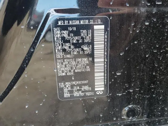 2019 INFINITI QX80 LUXE  