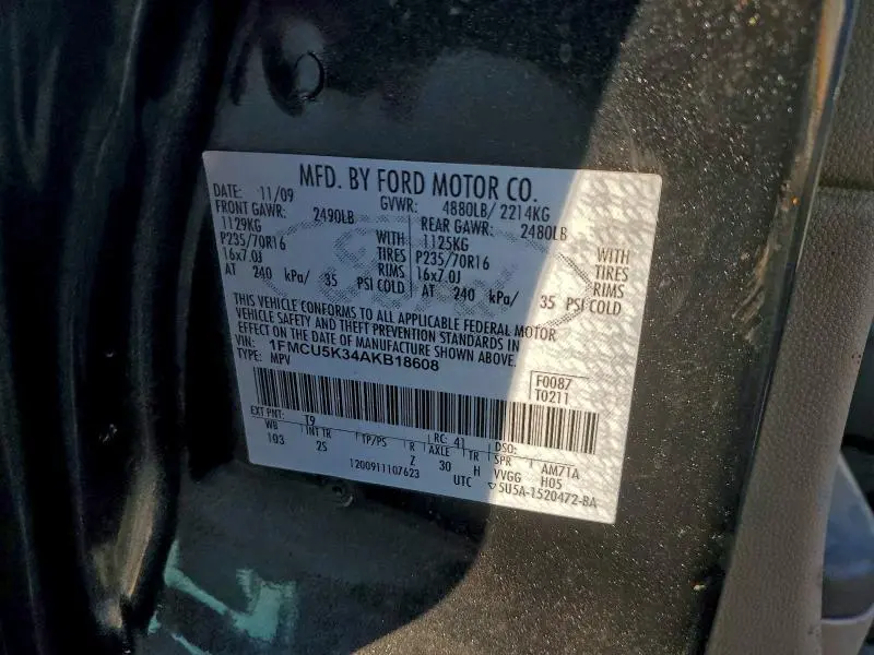 2010 FORD ESCAPE HYBRID  