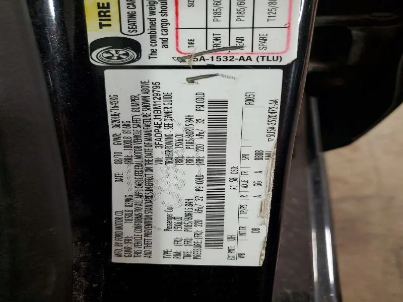 2011 FORD FIESTA SE  