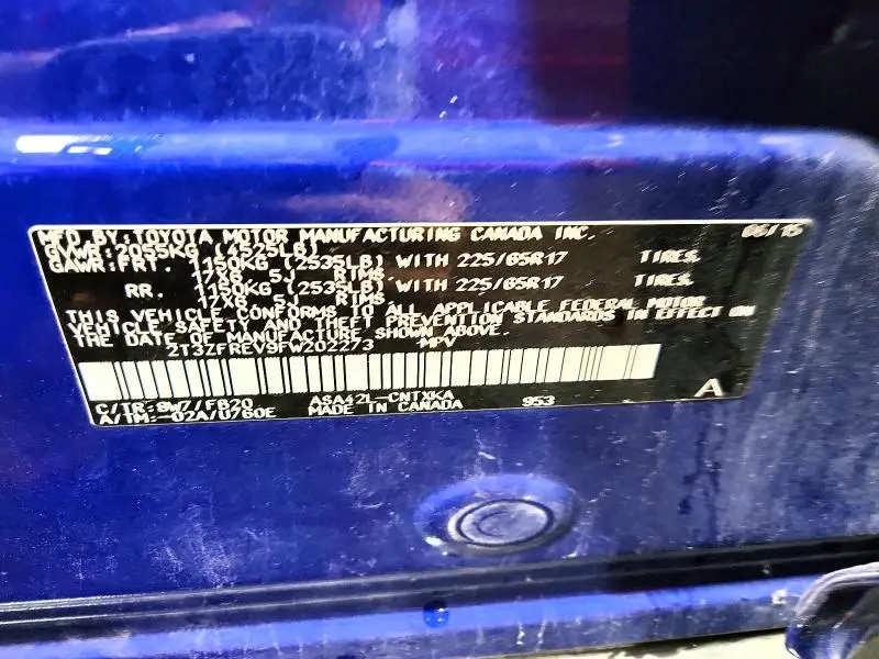 2015 TOYOTA RAV4 LE  