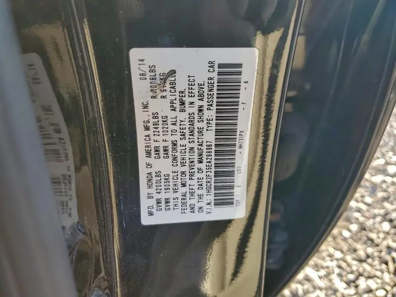 2014 HONDA ACCORD LX  