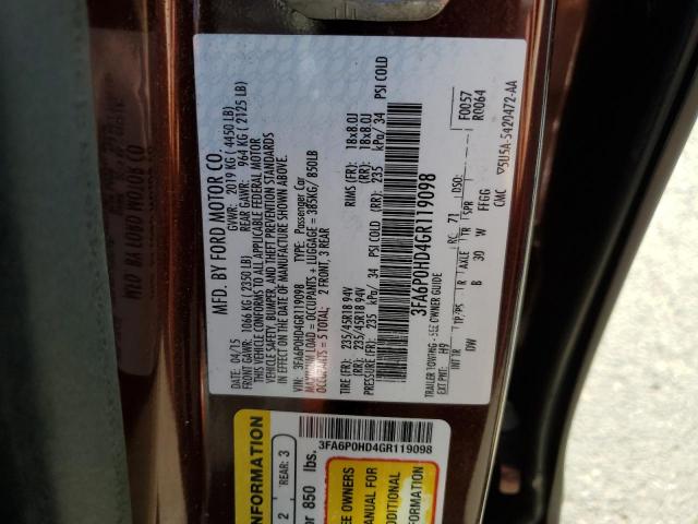 2016 FORD FUSION SE