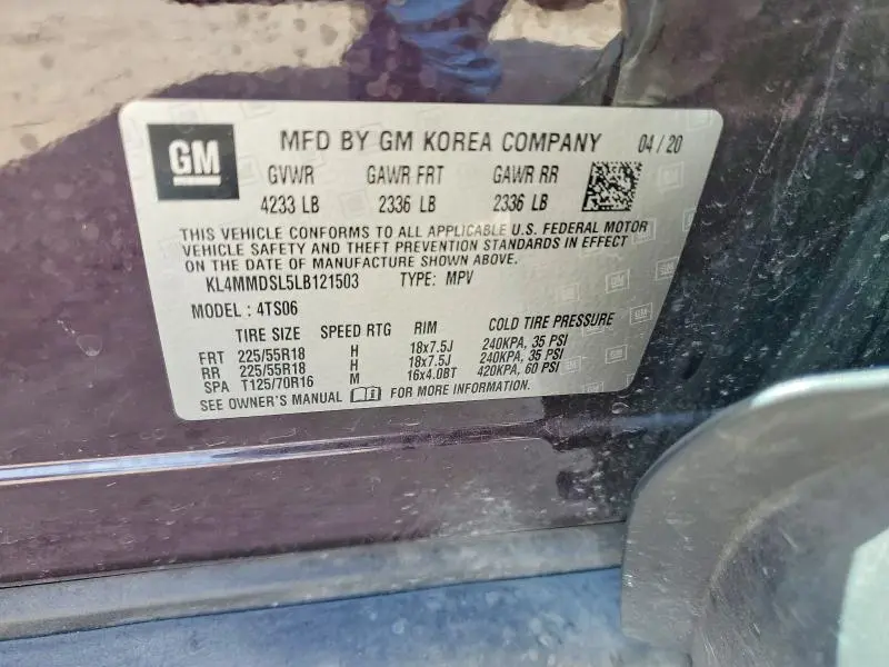 2020 BUICK ENCORE GX SELECT  