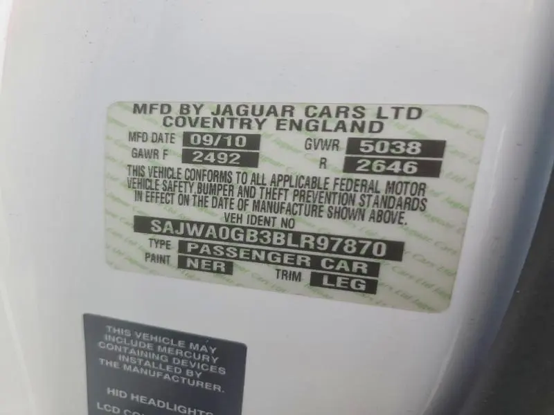 2011 JAGUAR XF PREMIUM  