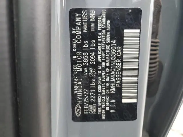 2022 HYUNDAI ELANTRA SEL  