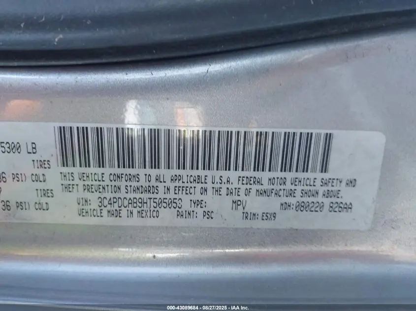 2017 DODGE JOURNEY SE