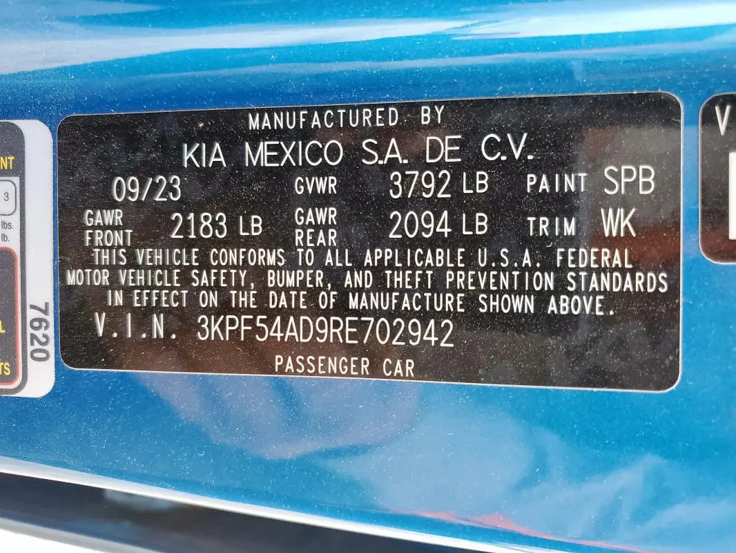 2024 KIA FORTE GT LINE  