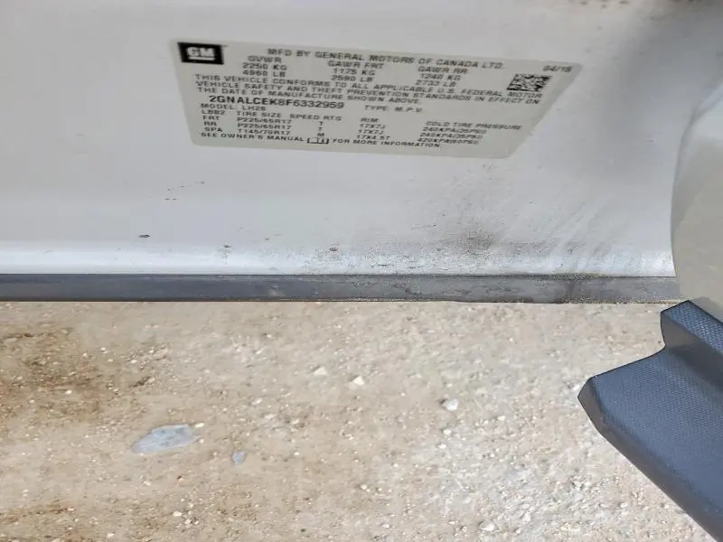 2015 CHEVROLET EQUINOX LT  