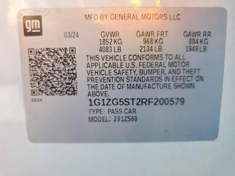 2024 CHEVROLET MALIBU RS  