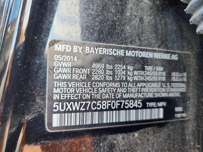 2015 BMW X3 SDRIVE28I  