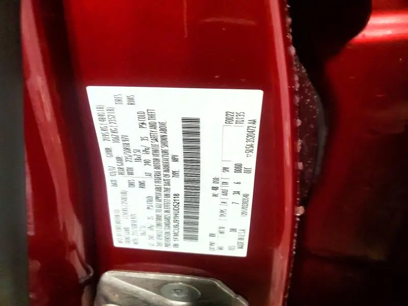 2017 FORD ESCAPE TITANIUM  