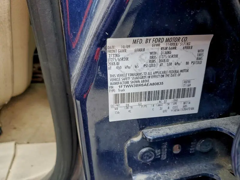 2010 FORD F350 SUPER DUTY  