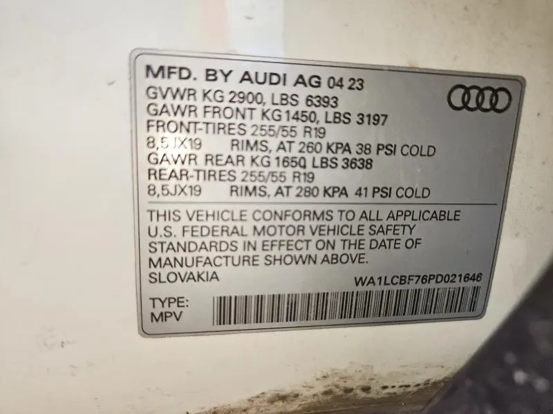 2023 AUDI Q7 PREMIUM PLUS  
