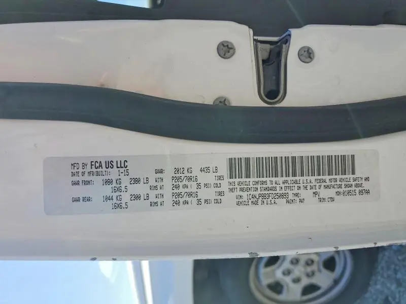 2015 JEEP PATRIOT SPORT  