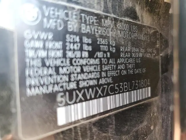 2011 BMW X3 XDRIVE35I  
