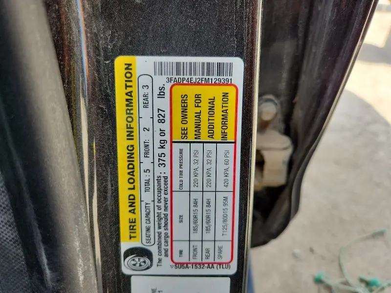 2015 FORD FIESTA SE  