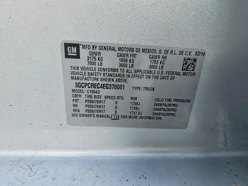 2014 CHEVROLET SILVERADO C1500 LT  