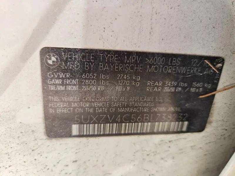 2011 BMW X5 XDRIVE35I  
