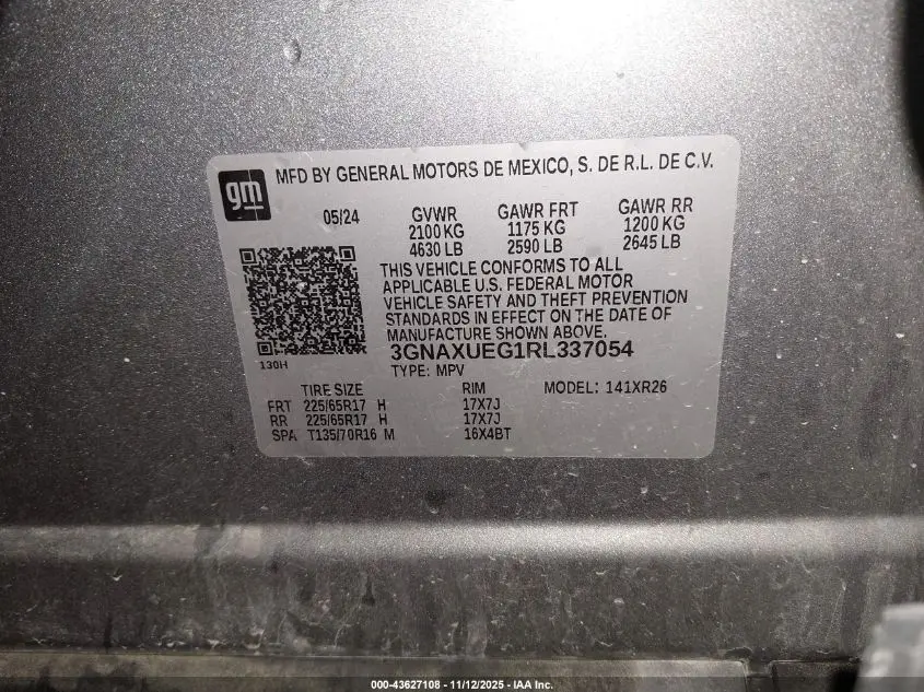 2024 CHEVROLET EQUINOX AWD LT