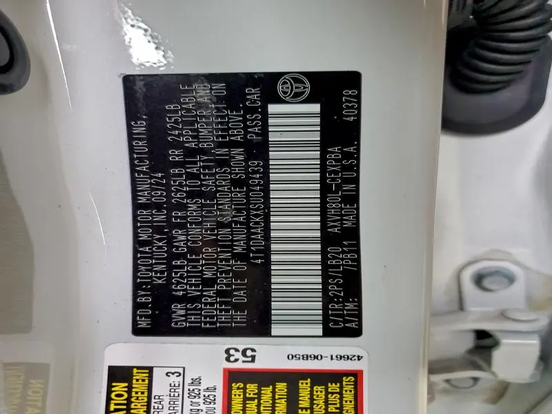 2025 TOYOTA CAMRY XSE  