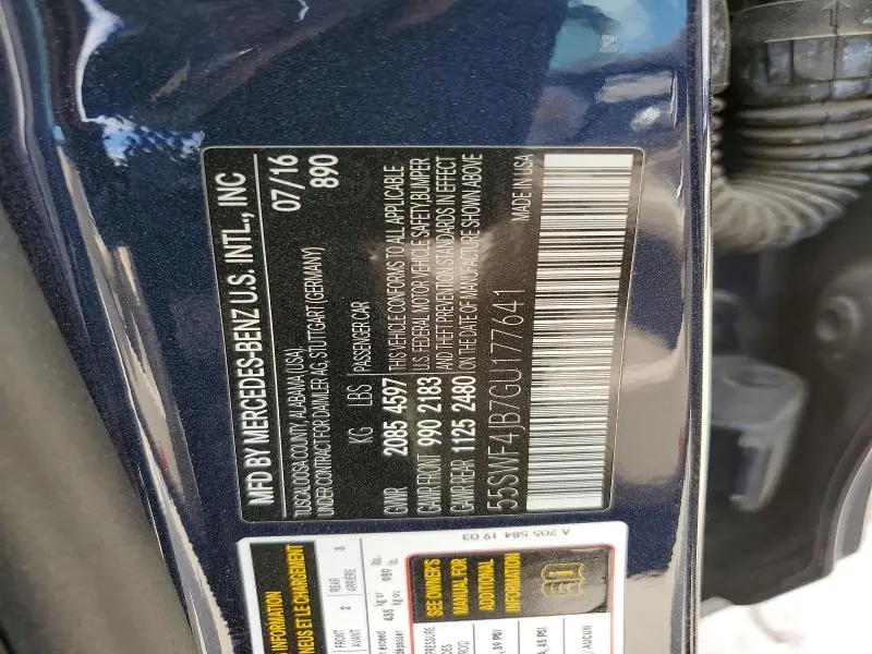 2016 MERCEDES-BENZ C 300  