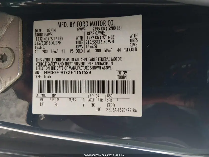 2014 FORD TRANSIT CONNECT TITANIUM