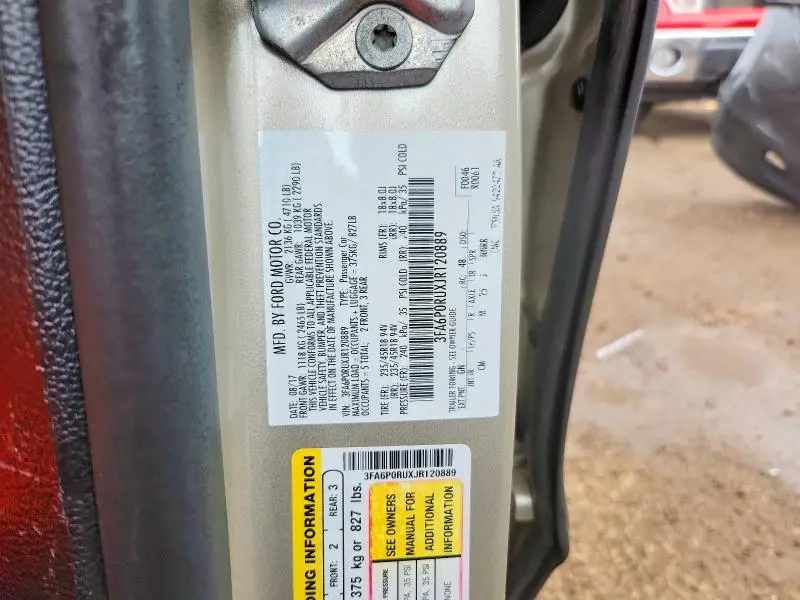 2018 FORD FUSION TITANIUM  