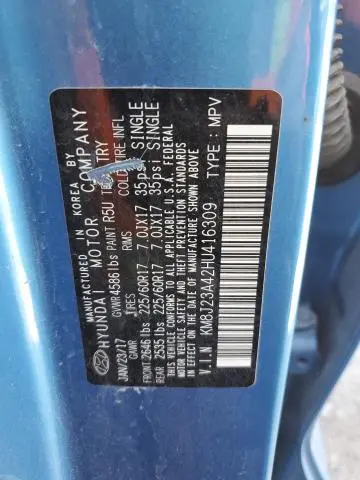 2017 HYUNDAI TUCSON SE  