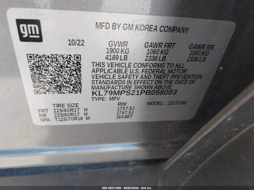 2023 CHEVROLET TRAILBLAZER FWD LT