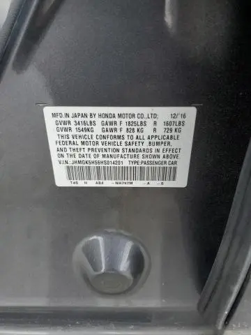 2017 HONDA FIT LX