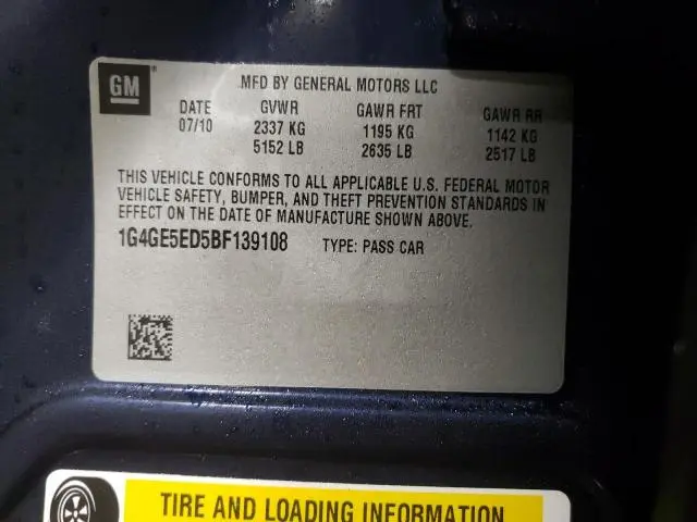 2011 BUICK LACROSSE CXS