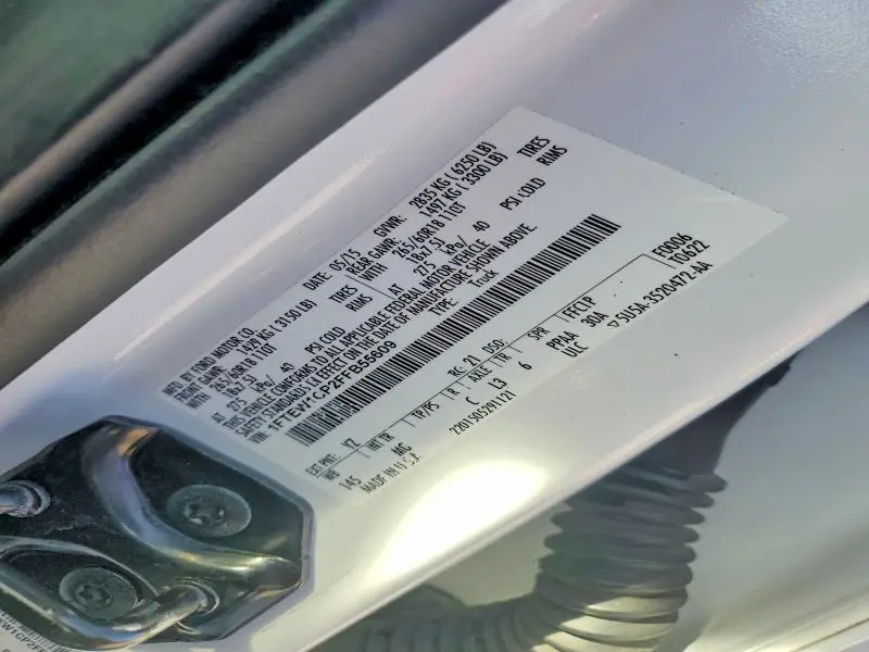 2015 FORD F150 SUPERCREW  