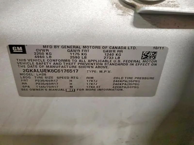 2012 GMC TERRAIN SLT  