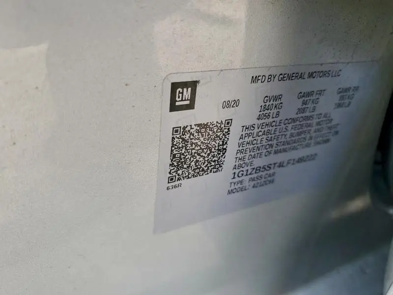 2020 CHEVROLET MALIBU LS  