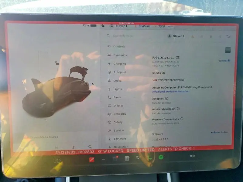 2020 TESLA MODEL 3   