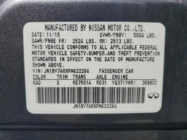 2015 INFINITI Q50 BASE  