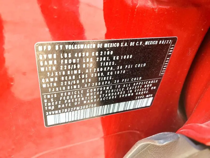 2023 VOLKSWAGEN TAOS SE  
