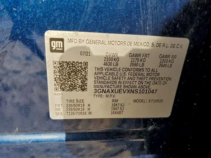 2022 CHEVROLET EQUINOX LT  